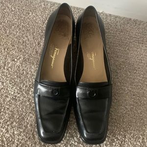 Salvatore ferragamo wedge loafers